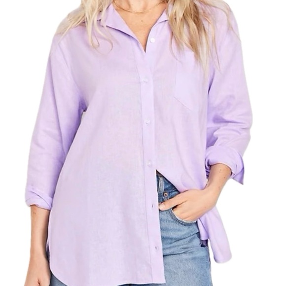Old Navy Tops - Old Navy Lavender Button-Down Shirt